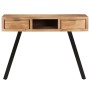 Escritorio madera maciza acacia con borde natural 107x45x79 cm