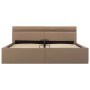 Cama canapé hidráulica LED cuero sintético capuchino 180x200 cm de vidaXL, Camas y somieres - Ref: Foro24-285563, Precio: 329...