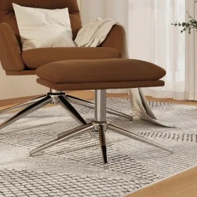Brown microfiber footrest 60x60x35 cm by vidaXL, Ottomans - Ref: Foro24-341558, Price: 44,15 €, Discount: %