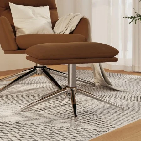 Brown microfiber footrest 60x60x35 cm by vidaXL, Ottomans - Ref: Foro24-341558, Price: 44,84 €, Discount: %