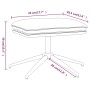 Brown microfiber footrest 60x60x35 cm by vidaXL, Ottomans - Ref: Foro24-341558, Price: 44,84 €, Discount: %