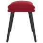 Reposapiés de terciopelo rojo vino tinto 45x29,5x35 cm by vidaXL, Ottomans - Ref: Foro24-341509, Price: 35,45 €, Discount: %