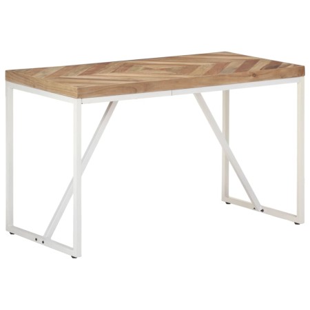 Mesa de comedor madera maciza de acacia y mango 120x60x76 cm en Mesas de cocina y de comedor | Comprar online en Foro24