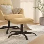 Reposapiés tela de microfibra color crema 60x60x36 cm by vidaXL, Ottomans - Ref: Foro24-341625, Price: 39,74 €, Discount: %