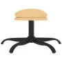 Reposapiés tela de microfibra color crema 60x60x36 cm by vidaXL, Ottomans - Ref: Foro24-341625, Price: 39,74 €, Discount: %
