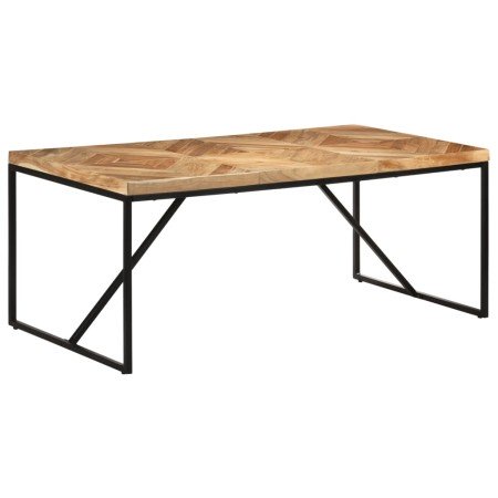 Mesa de comedor de madera maciza de acacia y mango 180x90x76 cm en Mesas de cocina y de comedor | Comprar online en Foro24