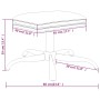 Fußstütze aus dunkelgrauem Mikrofaserstoff, 60 x 60 x 36 cm von vidaXL, Osmanen - Ref: Foro24-341623, Preis: 32,71 €, Rabatt: %