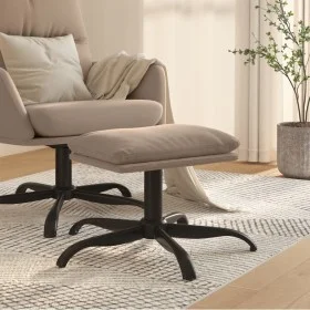 Fußstütze aus hellgrauem Mikrofaserstoff 60x60x36 cm von vidaXL, Osmanen - Ref: Foro24-341622, Preis: 39,72 €, Rabatt: %