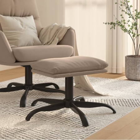 Fußstütze aus hellgrauem Mikrofaserstoff 60x60x36 cm von vidaXL, Osmanen - Ref: Foro24-341622, Preis: 32,59 €, Rabatt: %