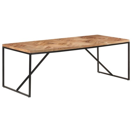 Mesa de comedor madera maciza de acacia y mango 200x90x76 cm