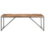 Mesa de comedor madera maciza de acacia y mango 200x90x76 cm
