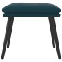Blauer Samt-Fußhocker 45x29,5x35 cm von vidaXL, Osmanen - Ref: Foro24-341514, Preis: 33,93 €, Rabatt: %