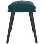 Blauer Samt-Fußhocker 45x29,5x35 cm von vidaXL, Osmanen - Ref: Foro24-341514, Preis: 33,19 €, Rabatt: %