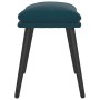 Blauer Samt-Fußhocker 45x29,5x35 cm von vidaXL, Osmanen - Ref: Foro24-341514, Preis: 33,93 €, Rabatt: %
