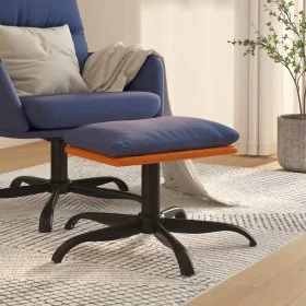 Blauer Fußhocker aus Kunstleder und Stoff, 60 x 60 x 36 cm von vidaXL, Osmanen - Ref: Foro24-341611, Preis: 33,11 €, Rabatt: %