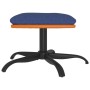 Blauer Fußhocker aus Kunstleder und Stoff, 60 x 60 x 36 cm von vidaXL, Osmanen - Ref: Foro24-341611, Preis: 31,69 €, Rabatt: %