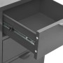 Sideboard aus Stahl und anthrazitfarbenem Hartglas 75x35x70 cm von vidaXL, Sideboards - Ref: Foro24-336075, Preis: 168,55 €, ...
