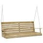 Pine wood swing bench impregnated with 155x65x60 cm dimensions by vidaXL, Garden rockers - Ref: Foro24-316065, Price: 149,86 ...