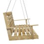 Pine wood swing bench impregnated with 155x65x60 cm dimensions by vidaXL, Garden rockers - Ref: Foro24-316065, Price: 165,61 ...