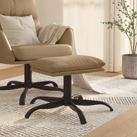 Cappuccino-Fußhocker aus Kunstleder, 60 x 60 x 36 cm von vidaXL, Osmanen - Ref: Foro24-341595, Preis: 36,86 €, Rabatt: %