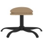 Cappuccino synthetic leather footstool 60x60x36 cm by vidaXL, Ottomans - Ref: Foro24-341595, Price: 37,38 €, Discount: %