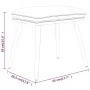 Fußstütze aus dunkelgrauem Stoff 45x29,5x35 cm von vidaXL, Osmanen - Ref: Foro24-341494, Preis: 33,63 €, Rabatt: %