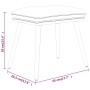 Fußstütze aus dunkelgrauem Stoff 45x29,5x35 cm von vidaXL, Osmanen - Ref: Foro24-341494, Preis: 34,16 €, Rabatt: %
