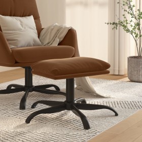 Reposapiés tela de microfibra marrón 60x60x36 cm de vidaXL, Otomanas - Ref: Foro24-341620, Precio: 32,59 €, Descuento: %