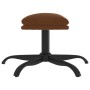 Brown microfiber fabric footrest 60x60x36 cm by vidaXL, Ottomans - Ref: Foro24-341620, Price: 32,59 €, Discount: %