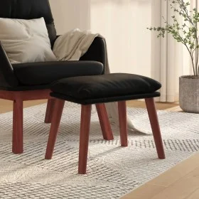 Fußstütze aus schwarzem Kunstleder, 45 x 29,5 x 35 cm von vidaXL, Osmanen - Ref: Foro24-341490, Preis: 36,01 €, Rabatt: %