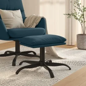 Blauer Samt-Fußhocker 60x60x36 cm von vidaXL, Osmanen - Ref: Foro24-341588, Preis: 38,68 €, Rabatt: %