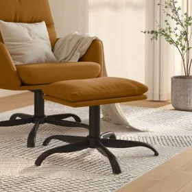 Brauner Samt-Fußhocker 60x60x36 cm von vidaXL, Osmanen - Ref: Foro24-341586, Preis: 35,73 €, Rabatt: %