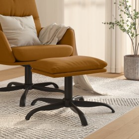 Reposapiés de terciopelo marrón 60x60x36 cm de vidaXL, Otomanas - Ref: Foro24-341586, Precio: 36,20 €, Descuento: %
