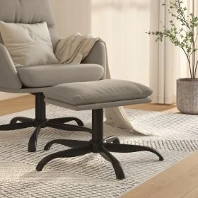 Hellgrauer Samt-Fußhocker 60x60x36 cm von vidaXL, Osmanen - Ref: Foro24-341578, Preis: 38,68 €, Rabatt: %