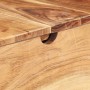 Mesa tocador con espejo madera acacia maciza 112x45x76 cm