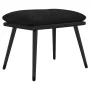 Reposapiés tela y cuero sintético negro 45x29,5x35 cm by vidaXL, Ottomans - Ref: Foro24-341521, Price: 35,94 €, Discount: %