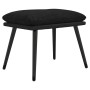 Reposapiés tela y cuero sintético negro 45x29,5x35 cm von vidaXL, Osmanen - Ref: Foro24-341521, Preis: 36,48 €, Rabatt: %