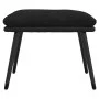 Reposapiés tela y cuero sintético negro 45x29,5x35 cm by vidaXL, Ottomans - Ref: Foro24-341521, Price: 35,94 €, Discount: %