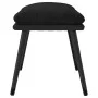 Reposapiés tela y cuero sintético negro 45x29,5x35 cm by vidaXL, Ottomans - Ref: Foro24-341521, Price: 35,94 €, Discount: %