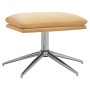 Reposapiés tela de microfibra color crema 60x60x35 cm by vidaXL, Ottomans - Ref: Foro24-341563, Price: 44,84 €, Discount: %