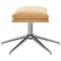 Reposapiés tela de microfibra color crema 60x60x35 cm by vidaXL, Ottomans - Ref: Foro24-341563, Price: 44,84 €, Discount: %