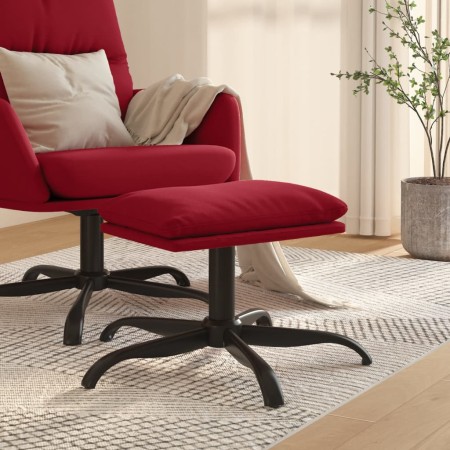 Fußhocker aus weinrotem Samt, 60 x 60 x 36 cm von vidaXL, Osmanen - Ref: Foro24-341583, Preis: 39,28 €, Rabatt: %