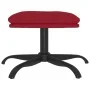 Reposapiés de terciopelo color vino 60x60x36 cm de vidaXL, Otomanas - Ref: Foro24-341583, Precio: 38,68 €, Descuento: %