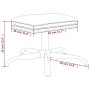 Fußhocker aus weinrotem Samt, 60 x 60 x 36 cm von vidaXL, Osmanen - Ref: Foro24-341583, Preis: 39,28 €, Rabatt: %