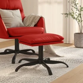 Synthetic leather footrest in wine color, 60x60x36 cm by vidaXL, Ottomans - Ref: Foro24-341593, Price: 39,94 €, Discount: %