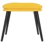 Reposapiés de tela amarillo mostaza 45x29,5x35 cm von vidaXL, Osmanen - Ref: Foro24-341500, Preis: 33,42 €, Rabatt: %