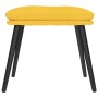 Reposapiés de tela amarillo mostaza 45x29,5x35 cm by vidaXL, Ottomans - Ref: Foro24-341500, Price: 34,05 €, Discount: %