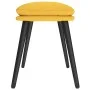 Reposapiés de tela amarillo mostaza 45x29,5x35 cm von vidaXL, Osmanen - Ref: Foro24-341500, Preis: 33,42 €, Rabatt: %