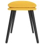 Reposapiés de tela amarillo mostaza 45x29,5x35 cm by vidaXL, Ottomans - Ref: Foro24-341500, Price: 34,05 €, Discount: %