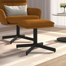 Reposapiés de terciopelo marrón 60x60x36 cm de vidaXL, Otomanas - Ref: Foro24-341634, Precio: 38,47 €, Descuento: %